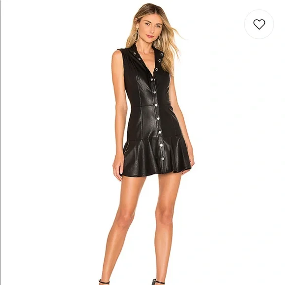 Amanda Uprichard | Dresses | Amanda Uprichard Faux Leather Dress | Poshmark